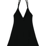 Abito mini Ellipse in nero Courreges - donna 