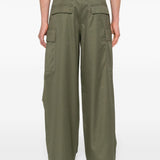 Pantaloni a gamba ampia in verde - uomo 