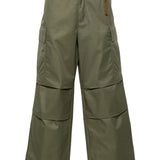Pantaloni a gamba ampia in verde - uomo 
