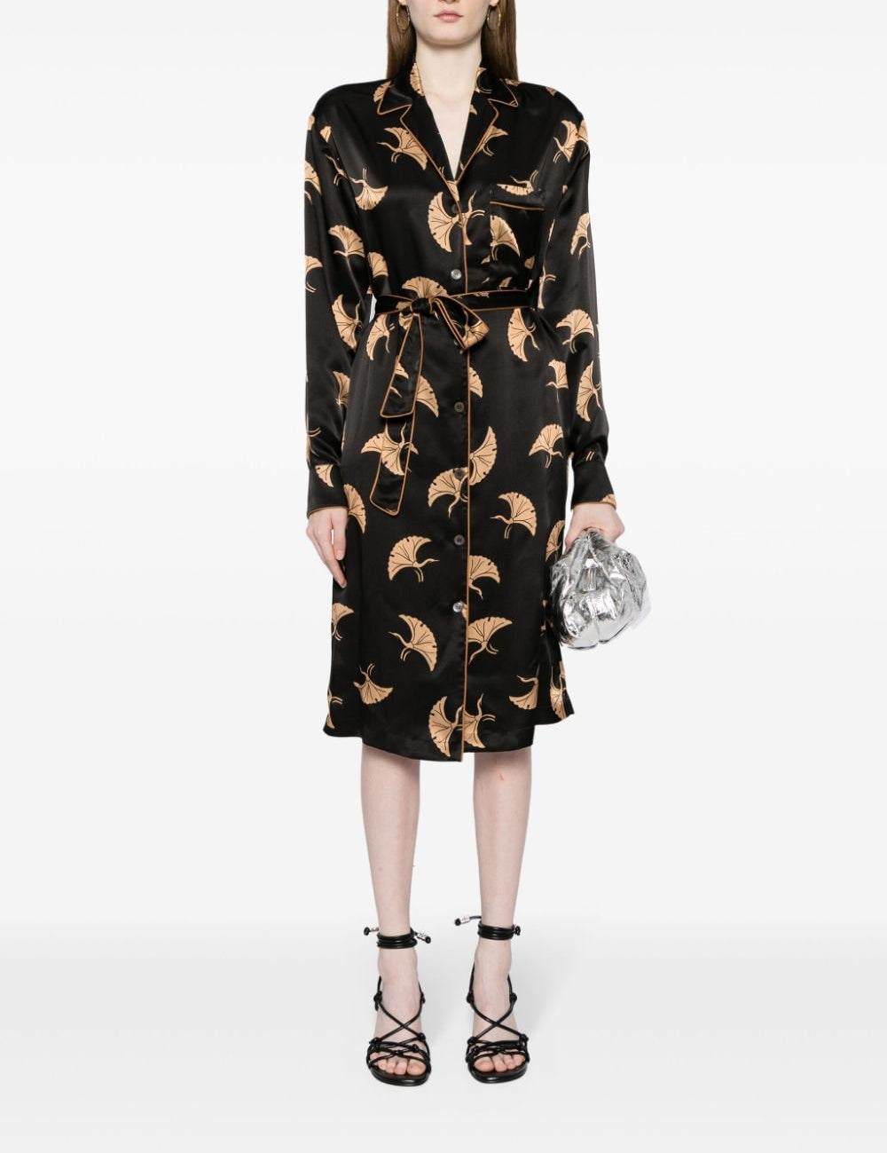 Abito con stampa doralas in nero - donna 