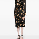 Abito con stampa doralas in nero - donna 