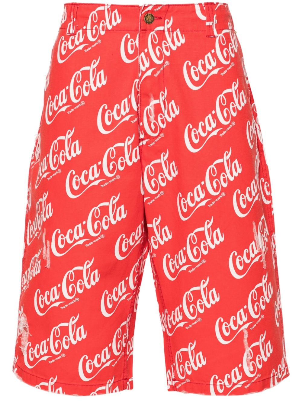 Bermuda Coca-Cola con stampa in rosso - uomo 