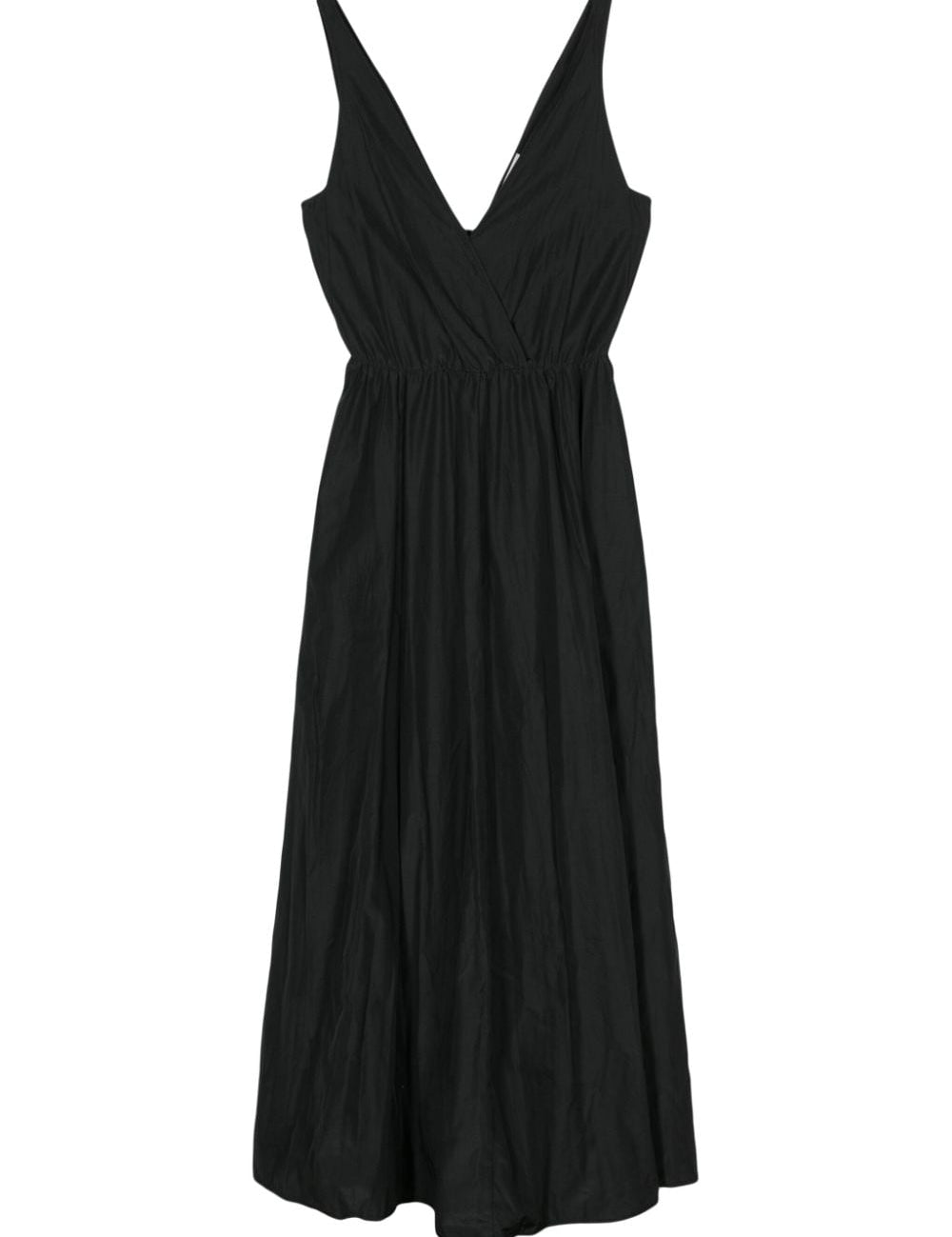 Abito con scollo a v in nero - donna 
