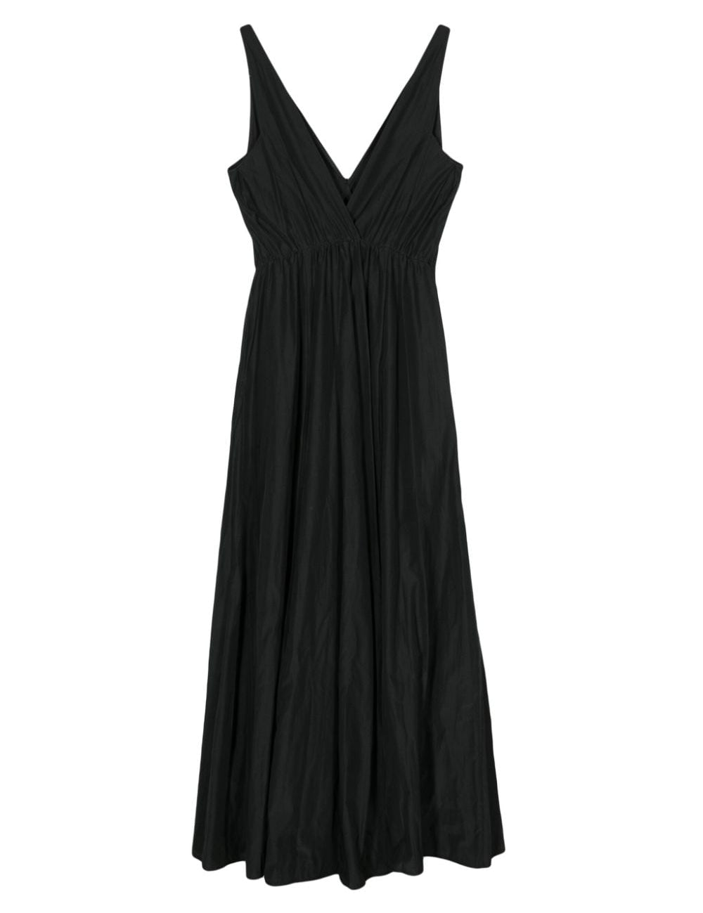 Abito con scollo a v in nero - donna 