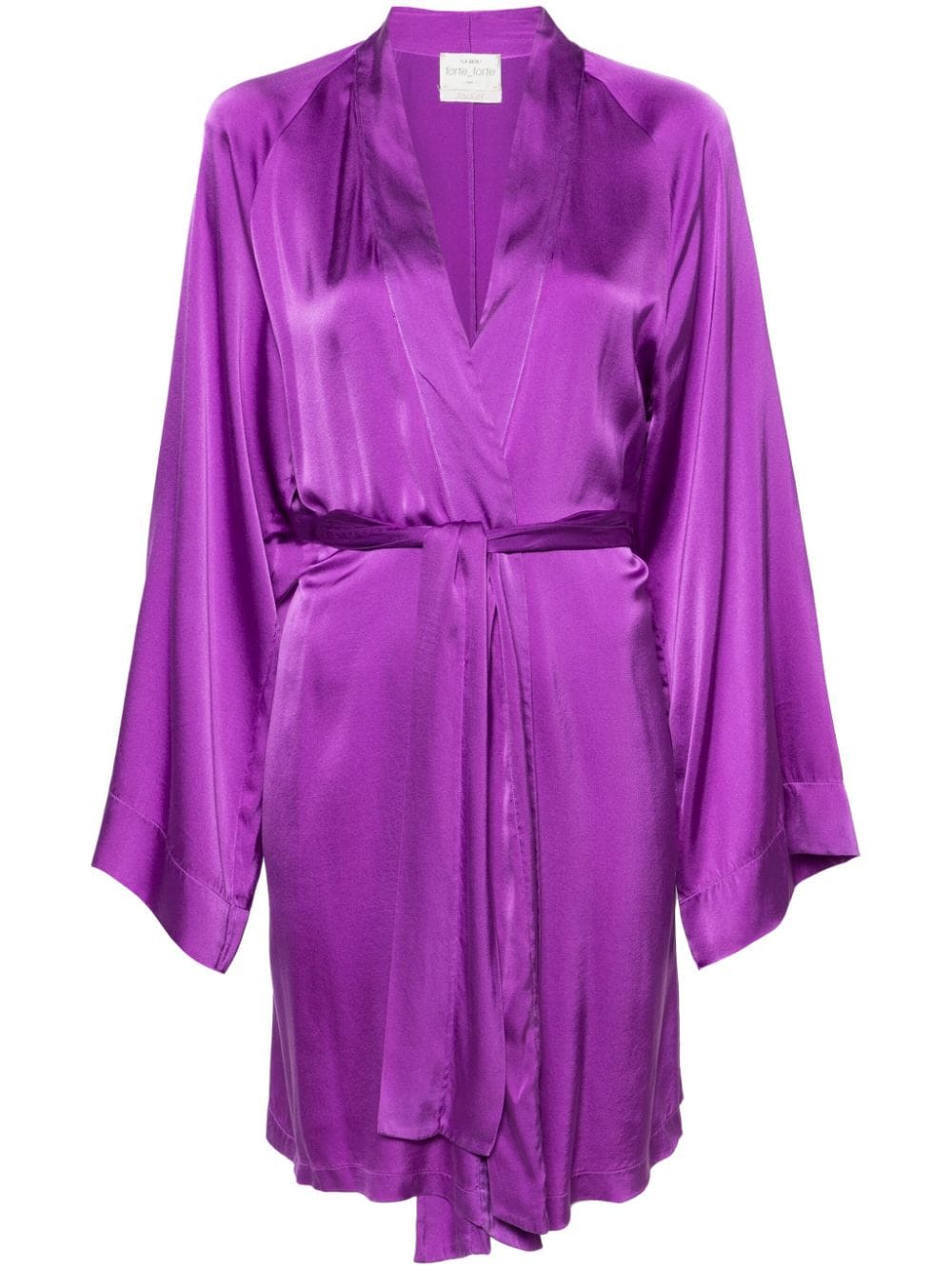 Abito con cintura stile kimono in viola - donna 