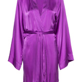 Abito con cintura stile kimono in viola - donna 