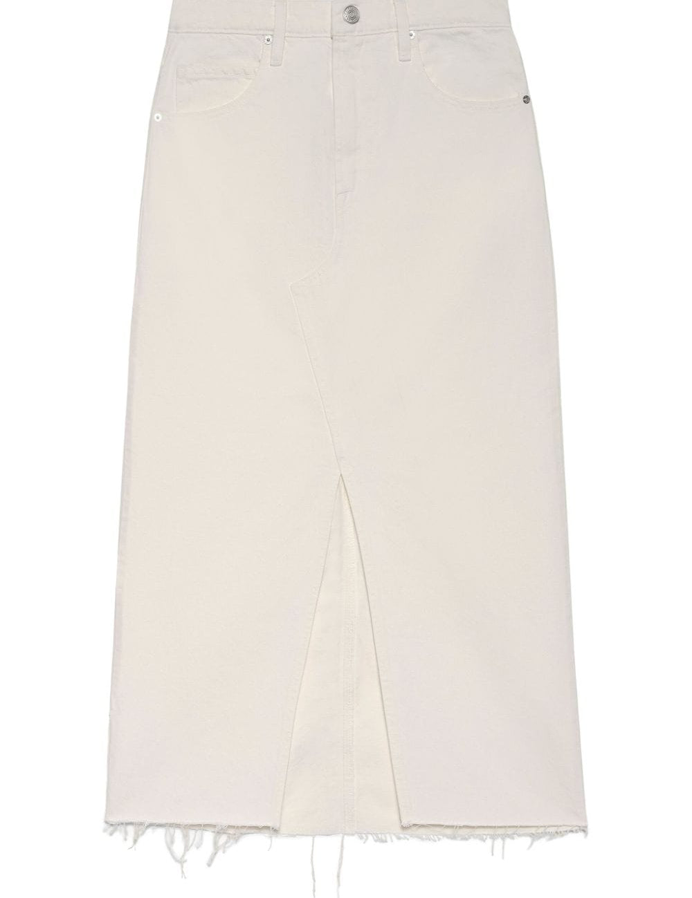 Gonna midi The Midaxi in denim in beige - donna 