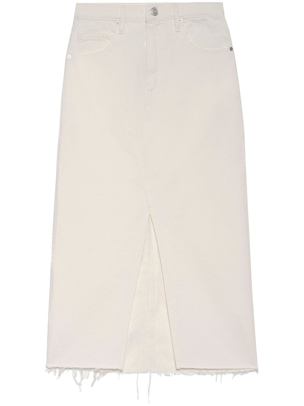 Gonna midi The Midaxi in denim in beige - donna 