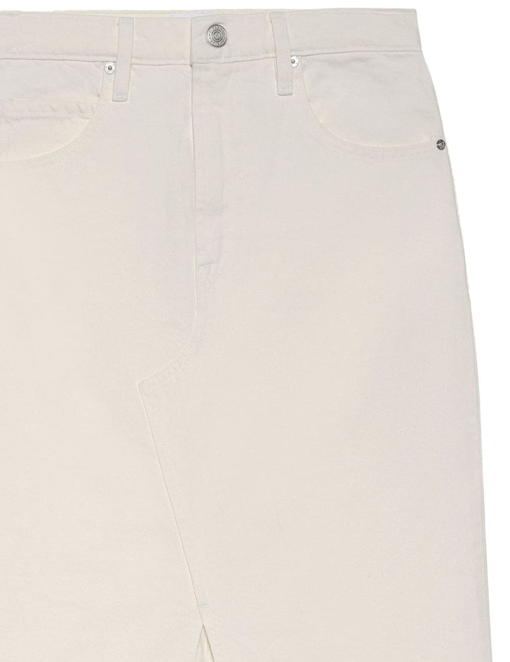Gonna midi The Midaxi in denim in beige - donna 