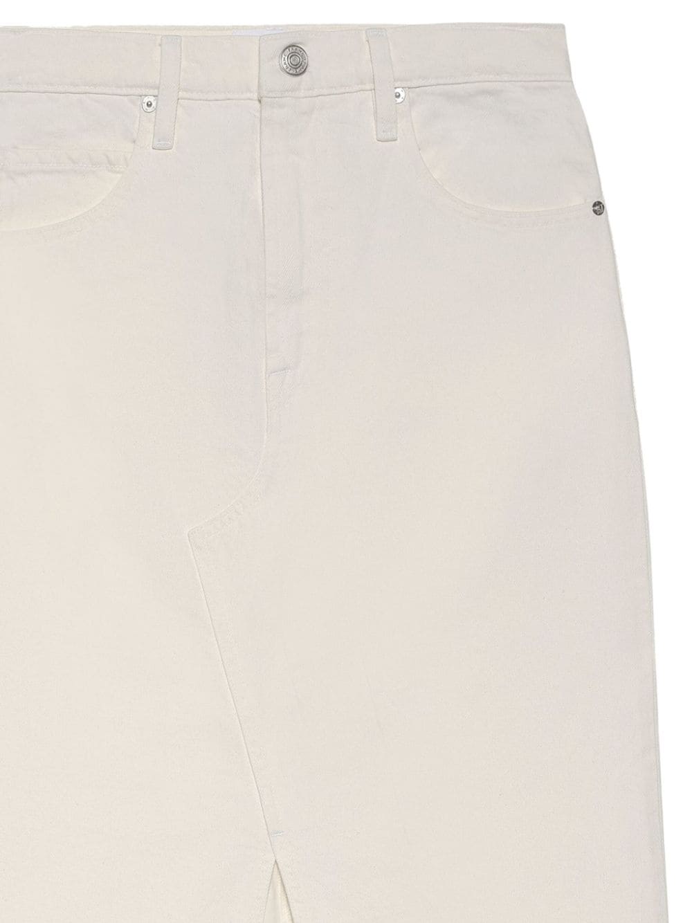 Gonna midi The Midaxi in denim in beige - donna 
