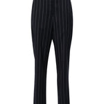 Pantaloni Horacia gessati affusolati in blu - donna 