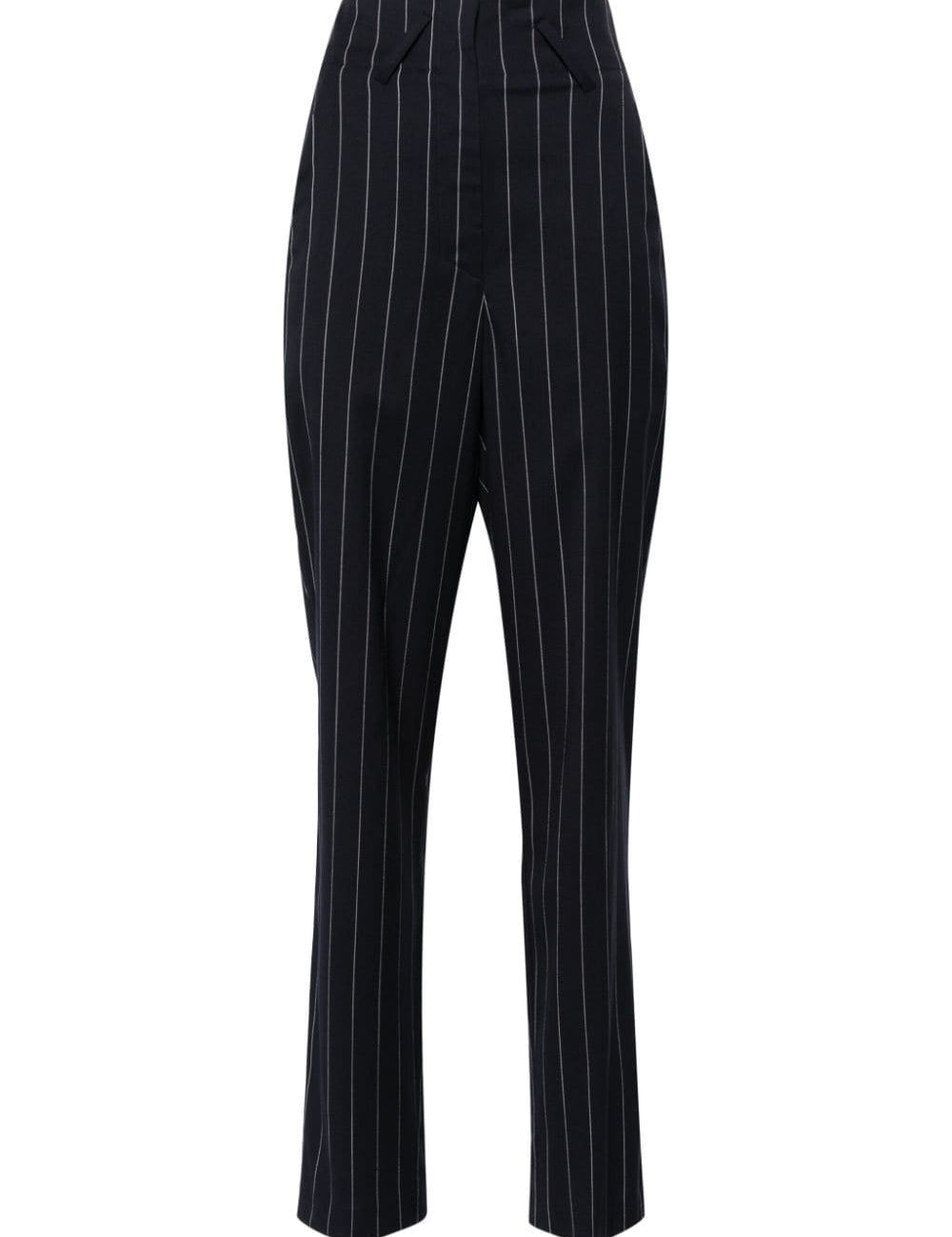 Pantaloni Horacia gessati affusolati in blu - donna 