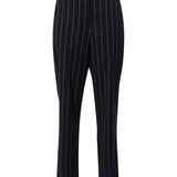 Pantaloni Horacia gessati affusolati in blu - donna 