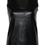 Canotta a rombi in nero di Junya watanabe - donna 