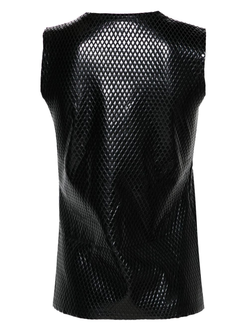 Canotta a rombi in nero di Junya watanabe - donna 