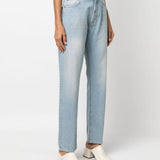 Jeans dritti Wular a vita alta in blu - donna 