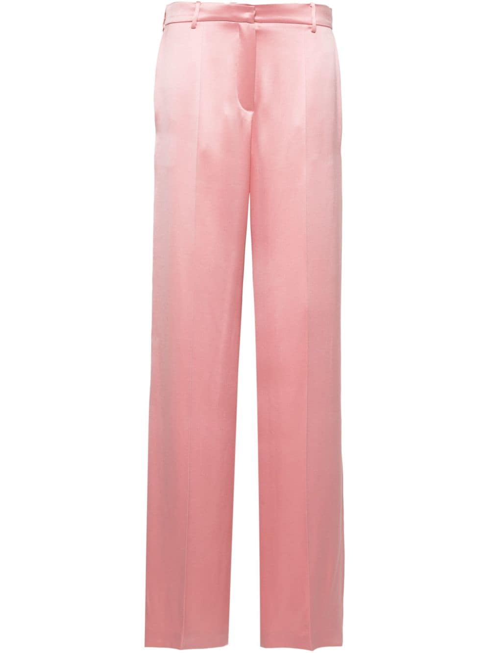 Pantaloni a vita alta in rosa - donna 
