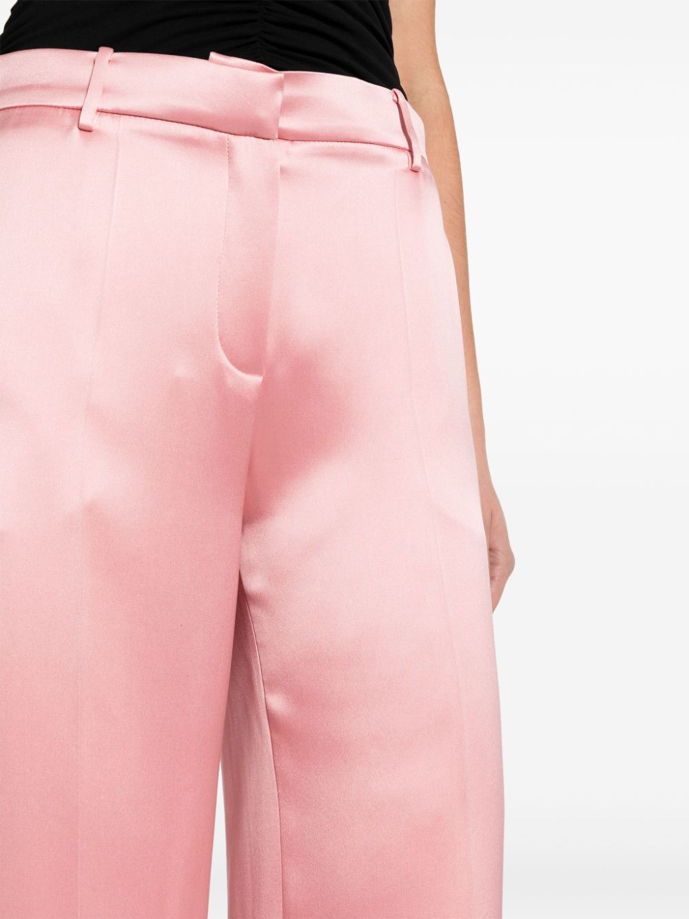 Pantaloni a vita alta in rosa - donna 