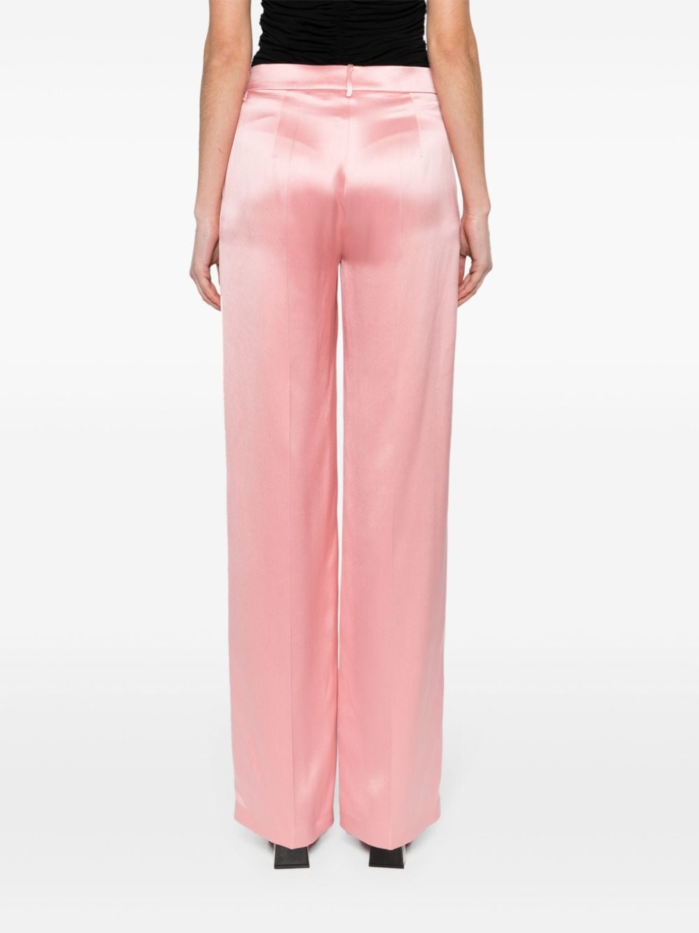 Pantaloni a vita alta in rosa - donna 