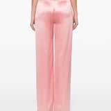 Pantaloni a vita alta in rosa - donna 