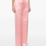 Pantaloni a vita alta in rosa - donna 