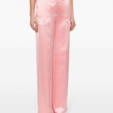 Pantaloni a vita alta in rosa - donna 
