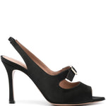 Sandali celeste 90 in nero - donna 