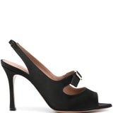 Sandali celeste 90 in nero - donna 