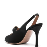 Sandali celeste 90 in nero - donna 