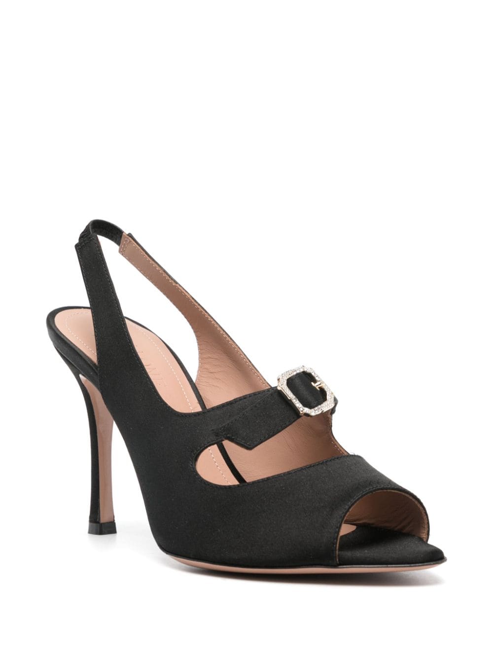 Sandali celeste 90 in nero - donna 