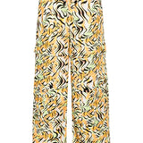 Pantaloni dritti con stampa in multicolore di Marni - donna 