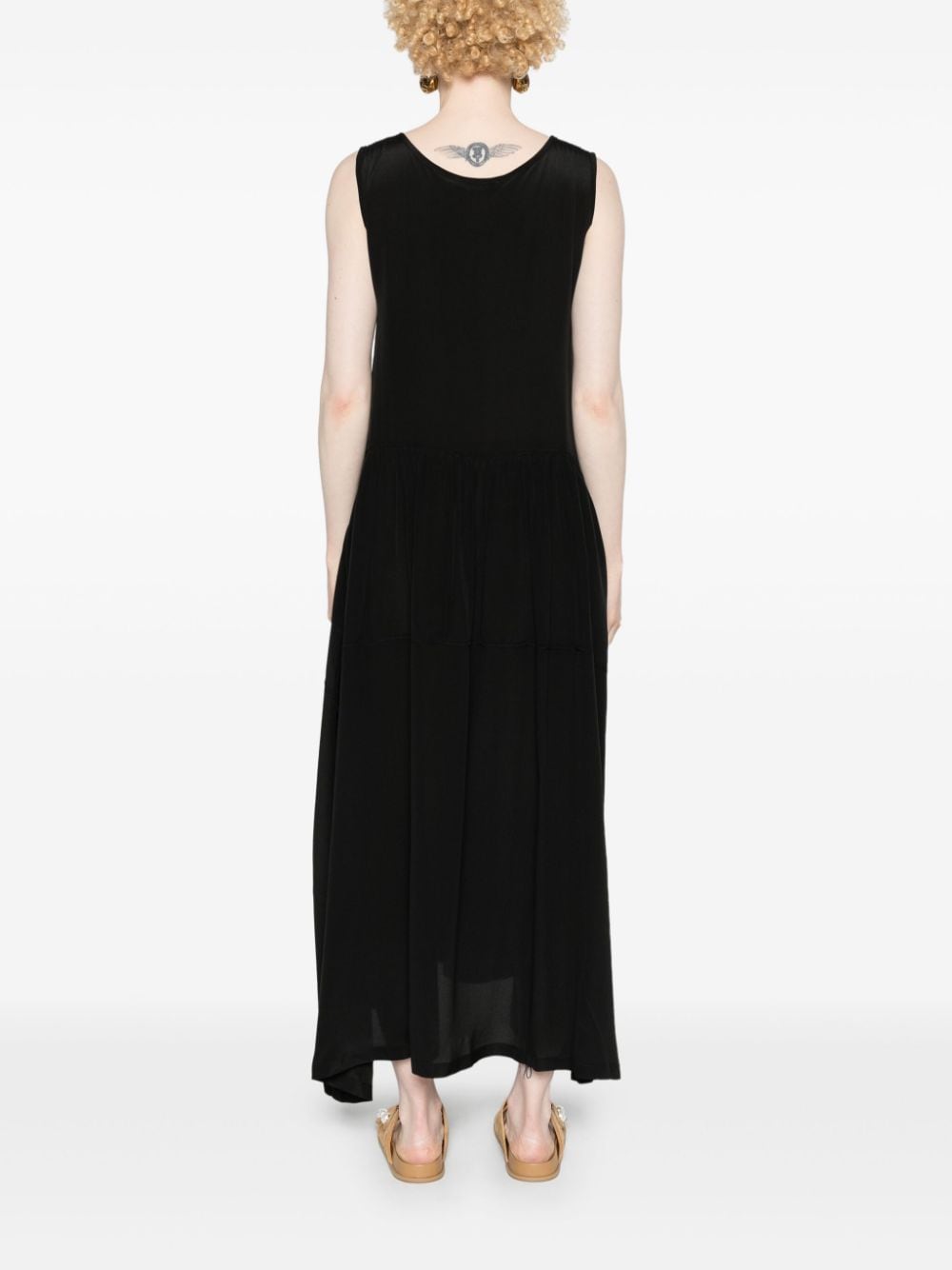 Maxi abito svasato  in nero di MAURIZIO MYKONOS - donna 