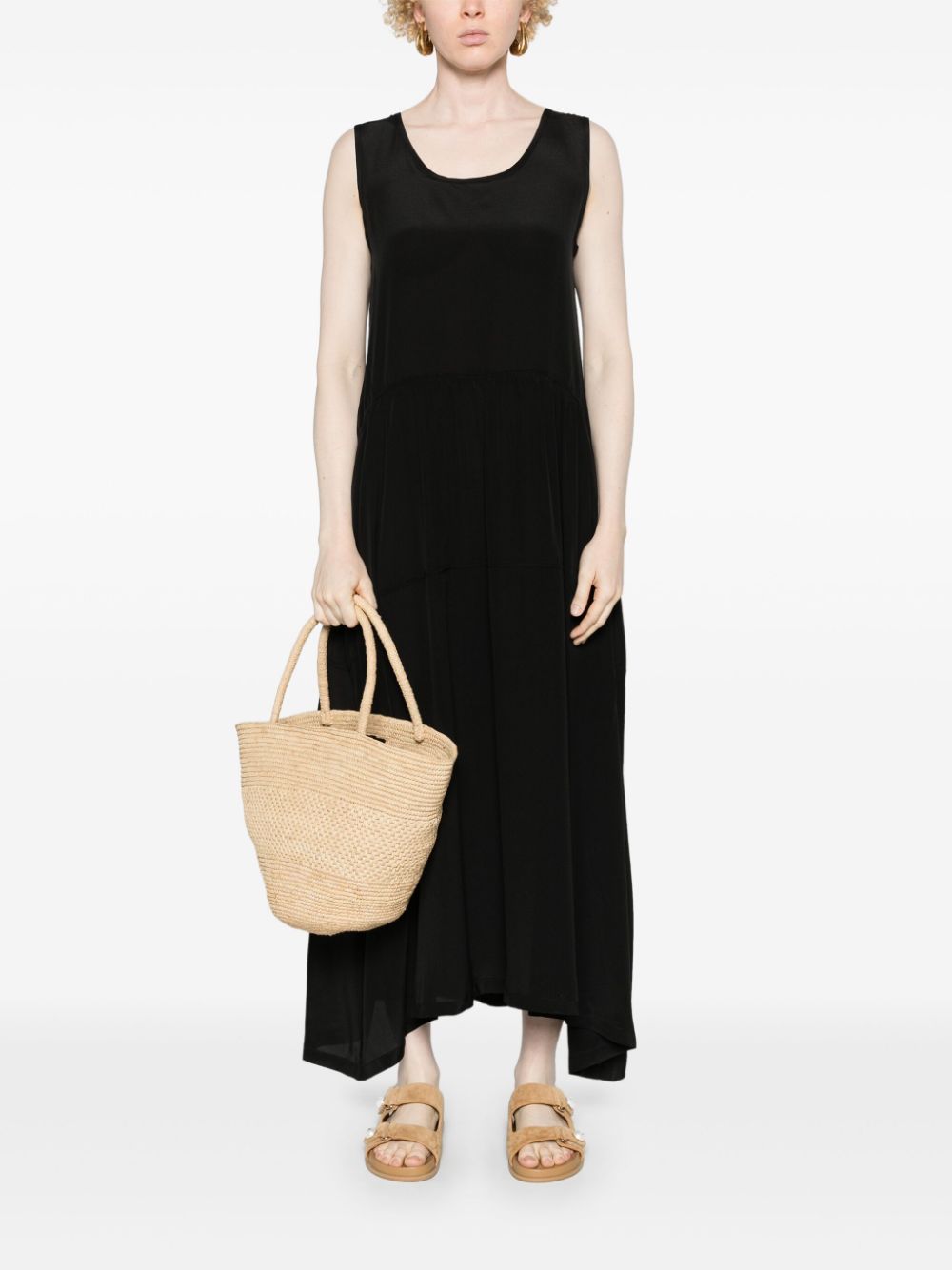 Maxi abito svasato  in nero di MAURIZIO MYKONOS - donna 