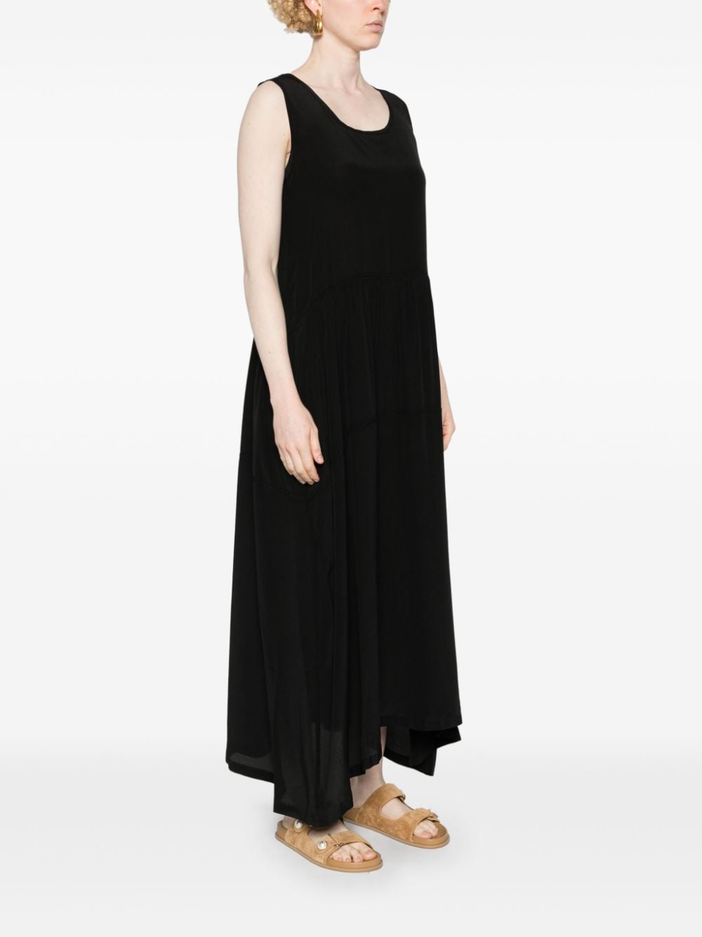 Maxi abito svasato  in nero di MAURIZIO MYKONOS - donna 