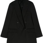 Giacca doppiopetto levico in nero - donna 