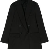 Giacca doppiopetto levico in nero - donna 