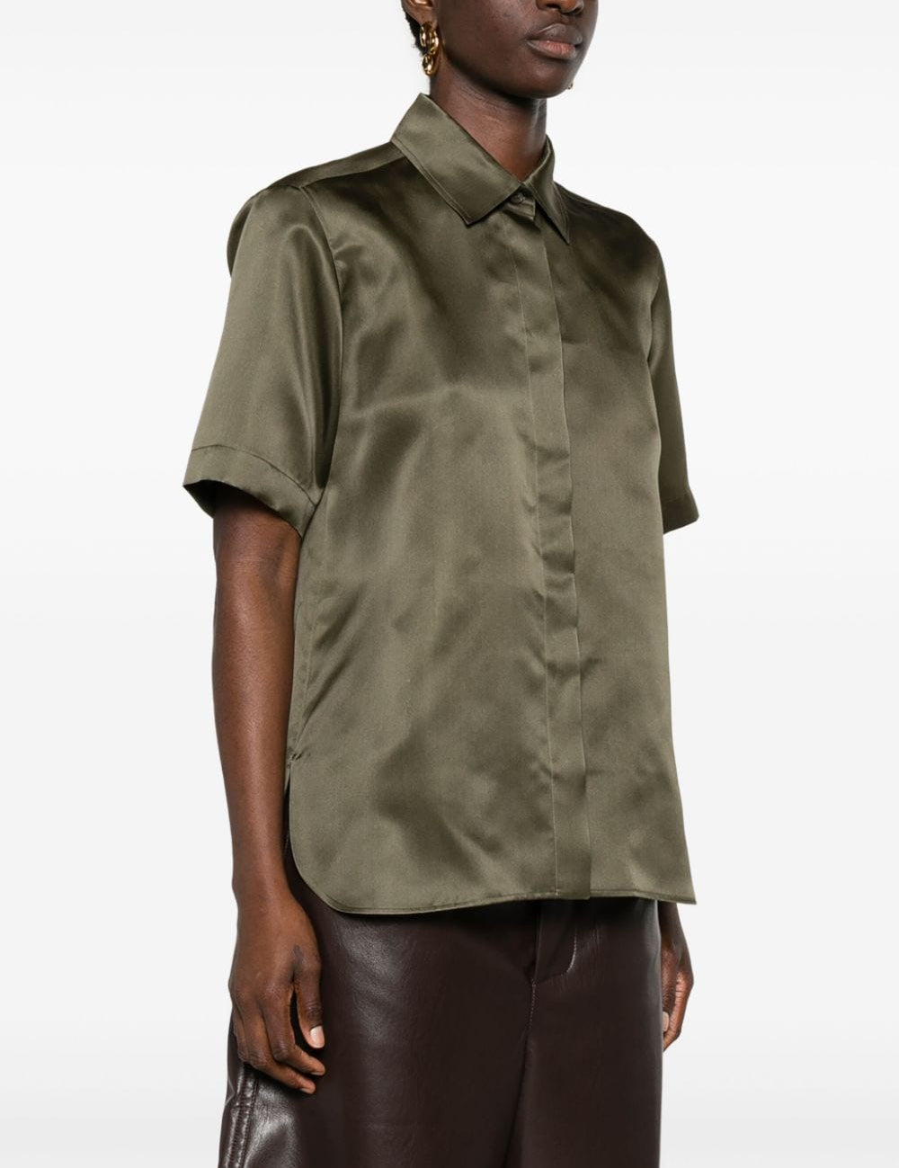 Camicia acanto in verde - donna 