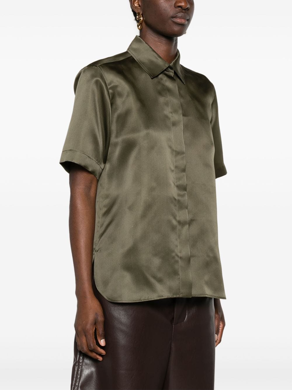 Camicia acanto in verde - donna 