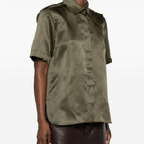 Camicia acanto in verde - donna 