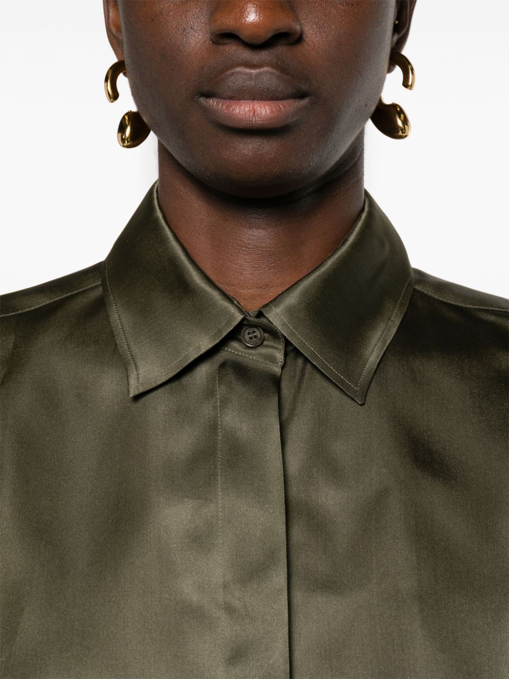 Camicia acanto in verde - donna 