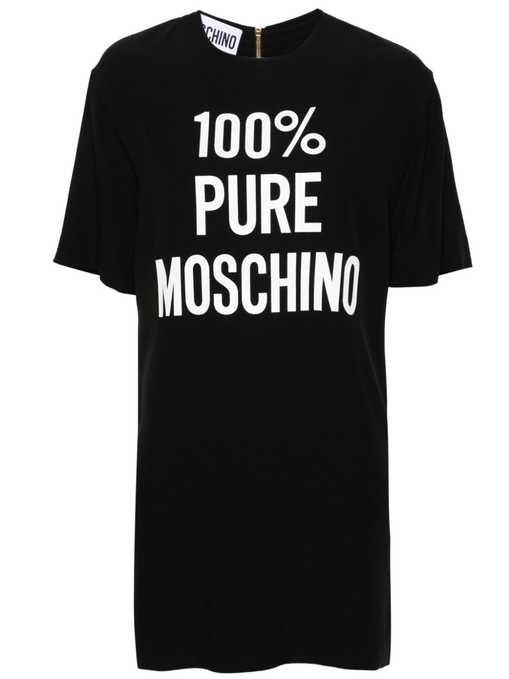 Abito con stampa in nero - donna 