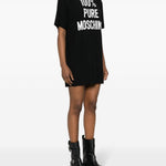 Abito con stampa in nero - donna 