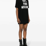 Abito con stampa in nero - donna 