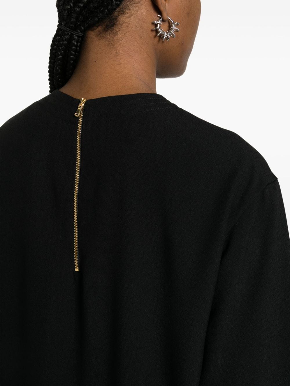 Abito con stampa in nero - donna 