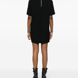 Abito con stampa in nero - donna 