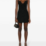 Abito nero dettaglio cut-out in nero - donna 