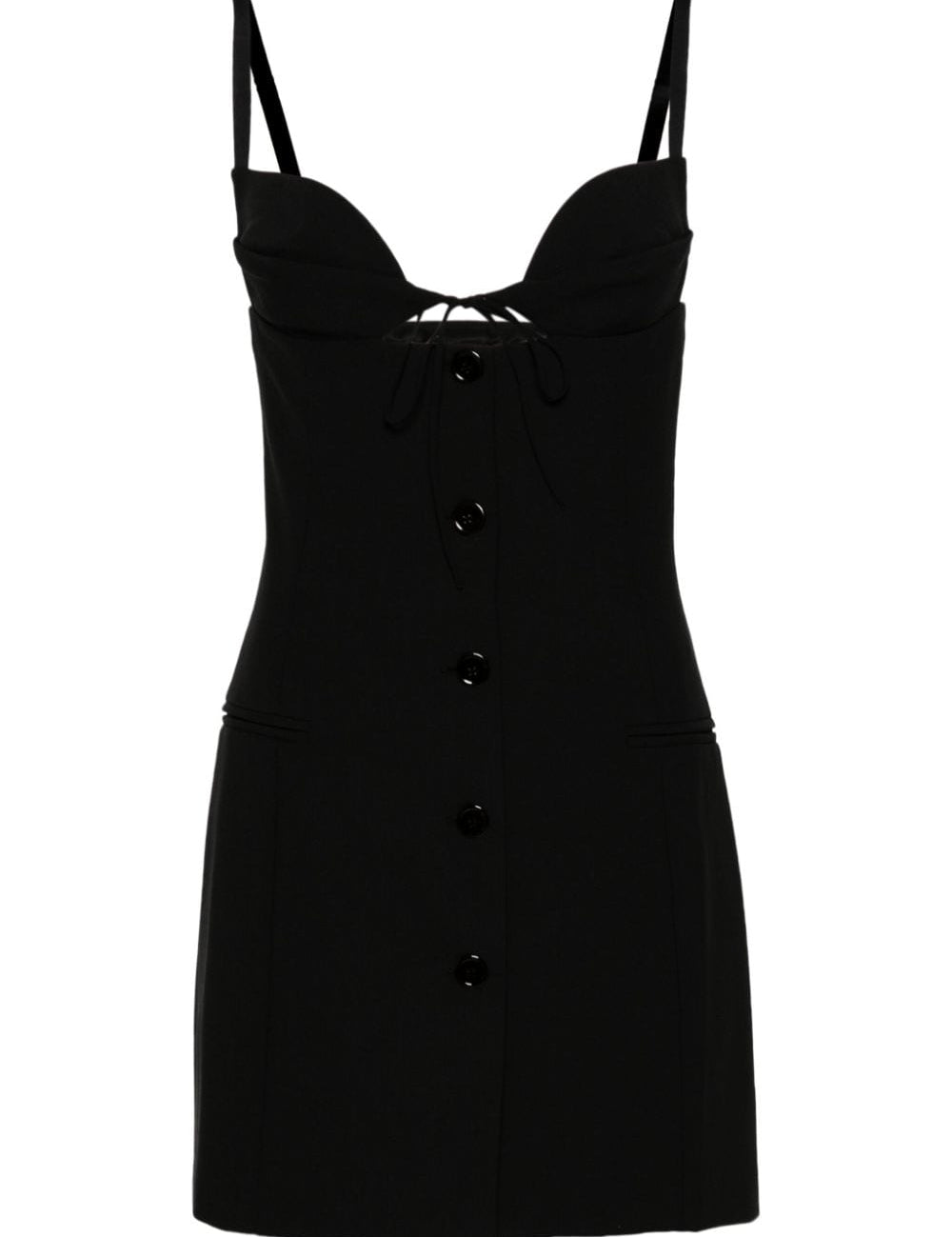 Abito nero dettaglio cut-out in nero - donna 