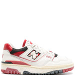 Sneakers basse 550 in bianco e rosso - unisex 