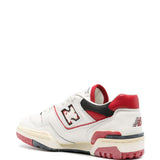 Sneakers basse 550 in bianco e rosso - unisex 