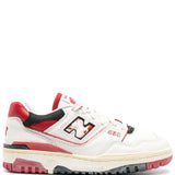 Sneakers basse 550 in bianco e rosso - unisex 